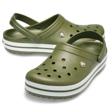 Load image into Gallery viewer, Crocs Crocband - Askeri Yeşil/Beyaz
