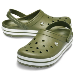 Crocs Crocband - Askeri Yeşil/Beyaz