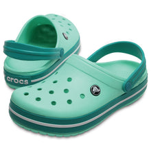 Load image into Gallery viewer, Crocs Crocband - Yeni Mint/Tropikal Deniz Mavisi
